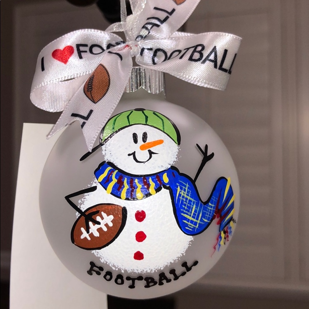 “Football” Personalized Christmas Ornament